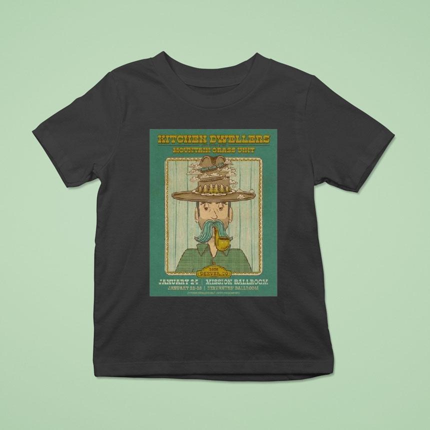 Kitchen Dwellers Denver Colorado January 24 2025 Mission Ballroom Shirt