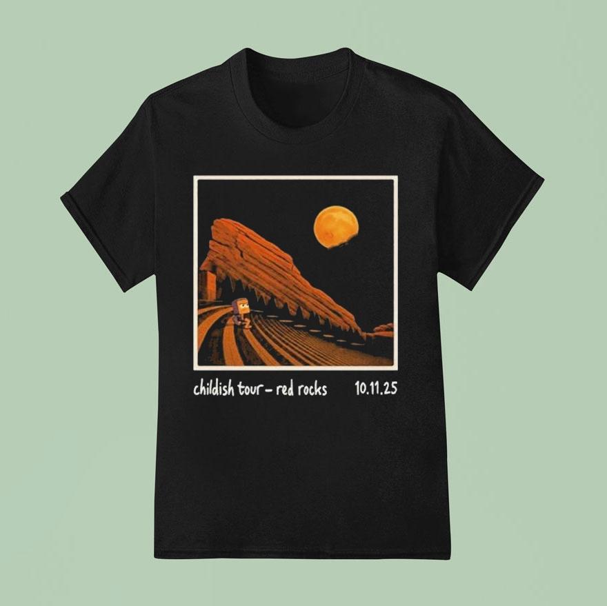 Lane 8 Childish Tour Morrison, Colorado Red Rocks Oct 11 2025 Shirt