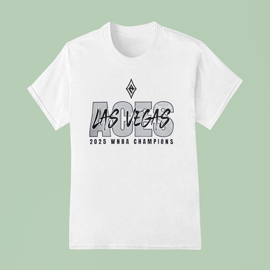 Las Vegas Aces 2025 Wnba Finals Champions Courtside Shirt