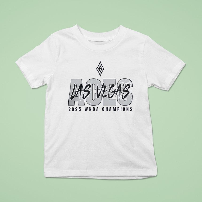 Las Vegas Aces 2025 Wnba Finals Champions Courtside Shirt