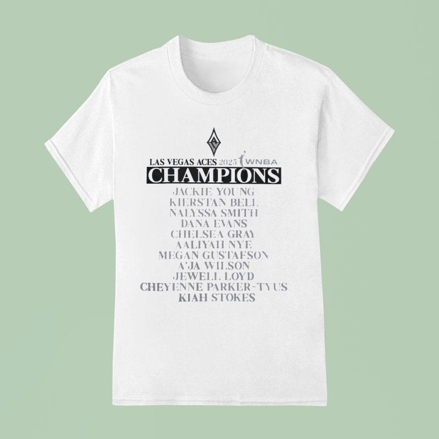 Las Vegas Aces 2025 Wnba Finals Champions Shirt