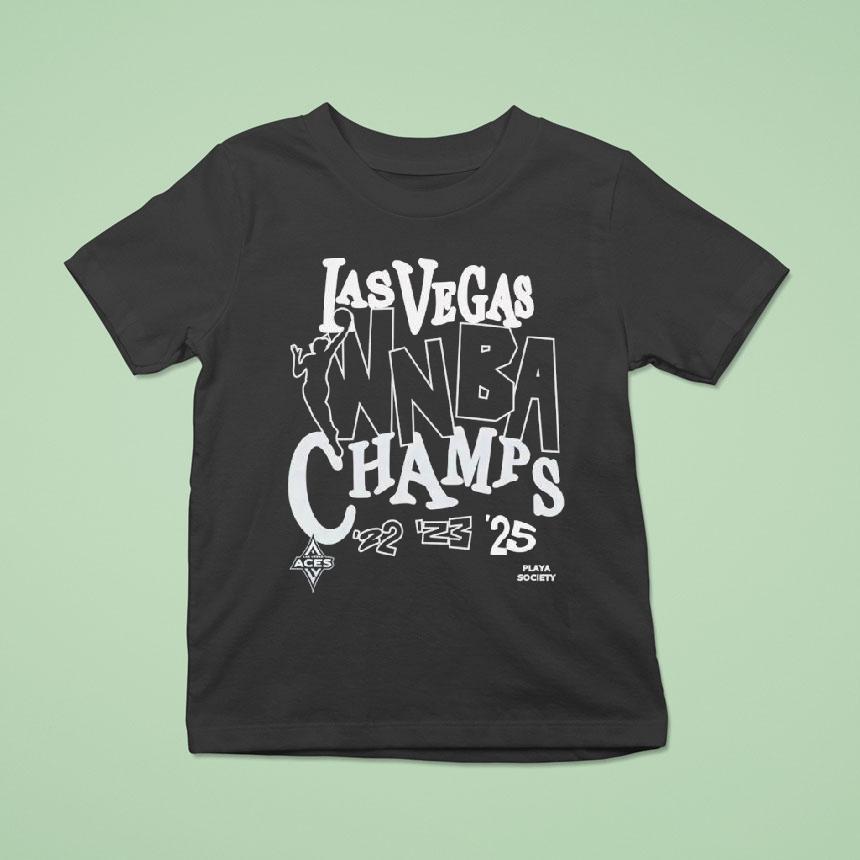 Las Vegas Aces Playa Society 2025 Wnba Finals Champions Shirt