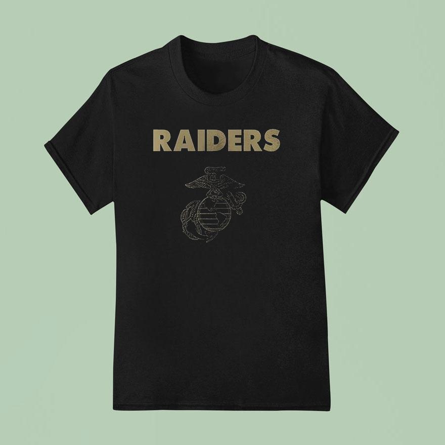 Las Vegas Raiders X United States Marine Corps First In Last Out Shirt