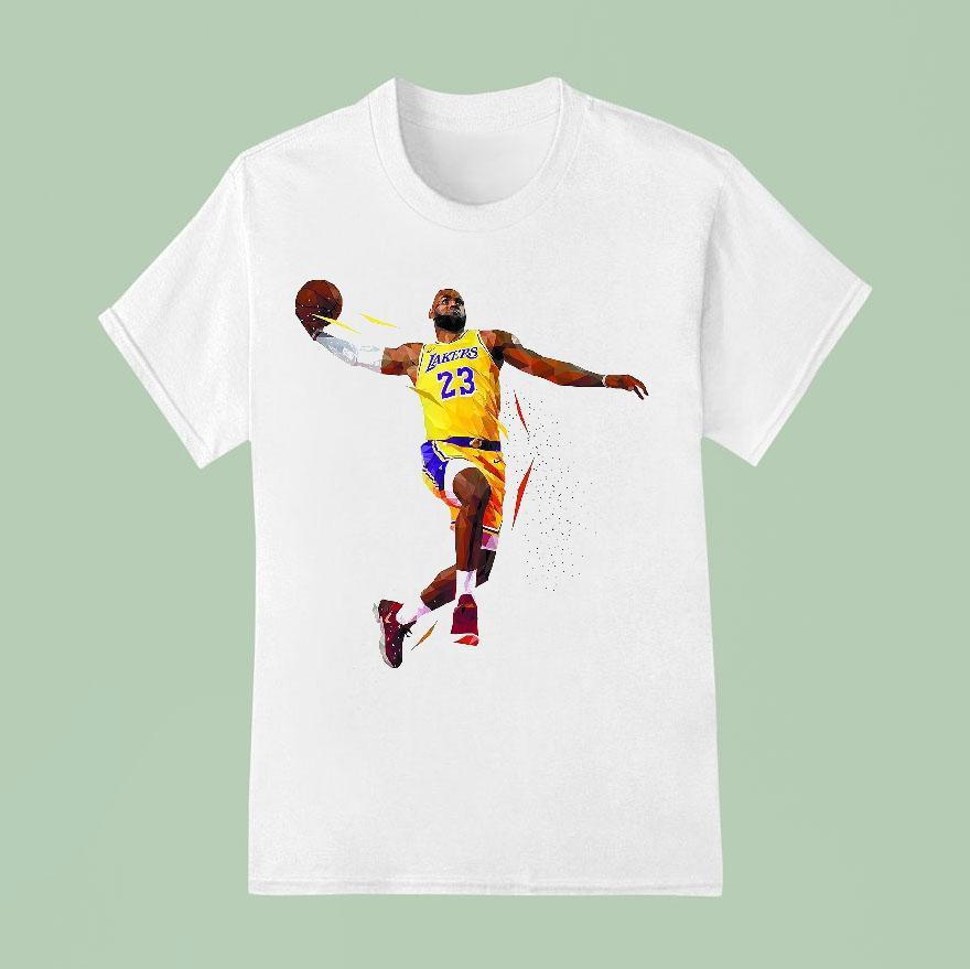 Lebron James Low Poly Shirt