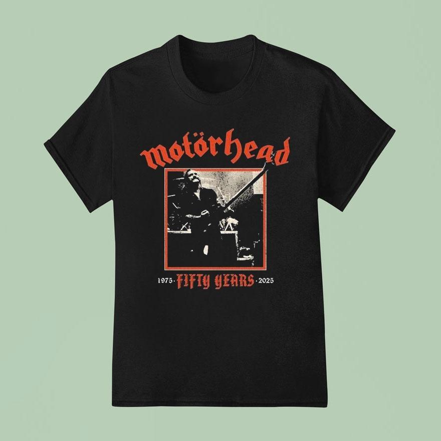 Lemmy Motorhead 50 Years 1975 2025 Shirt