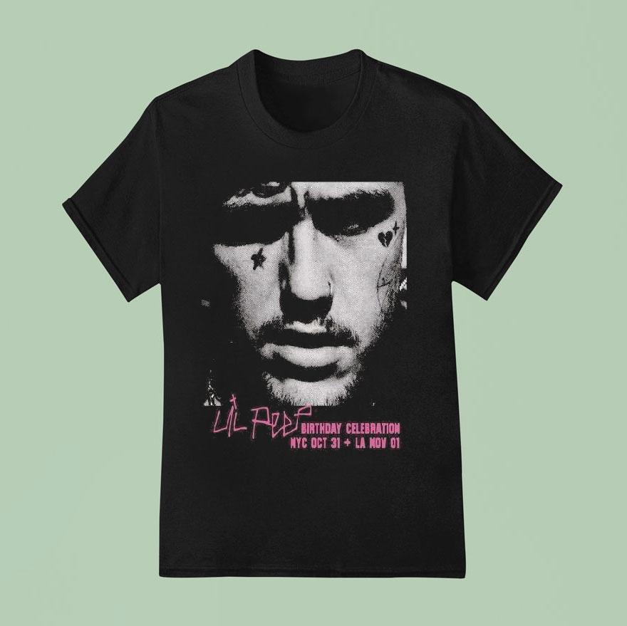 Lil Peep Birthday Celebration Shows 2025 In New York City On October 31 And Los Angeles On November 11 Shirt