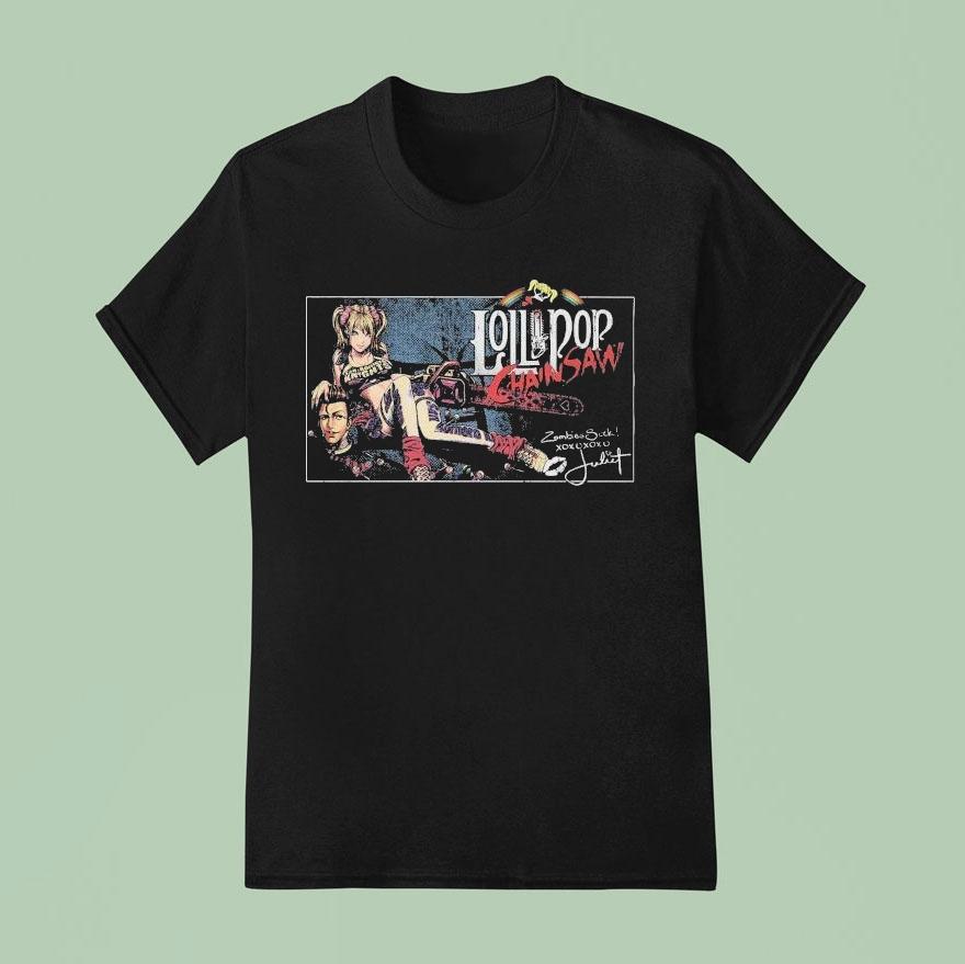 Lollipop Chainsaw Zombies Suck Shirt