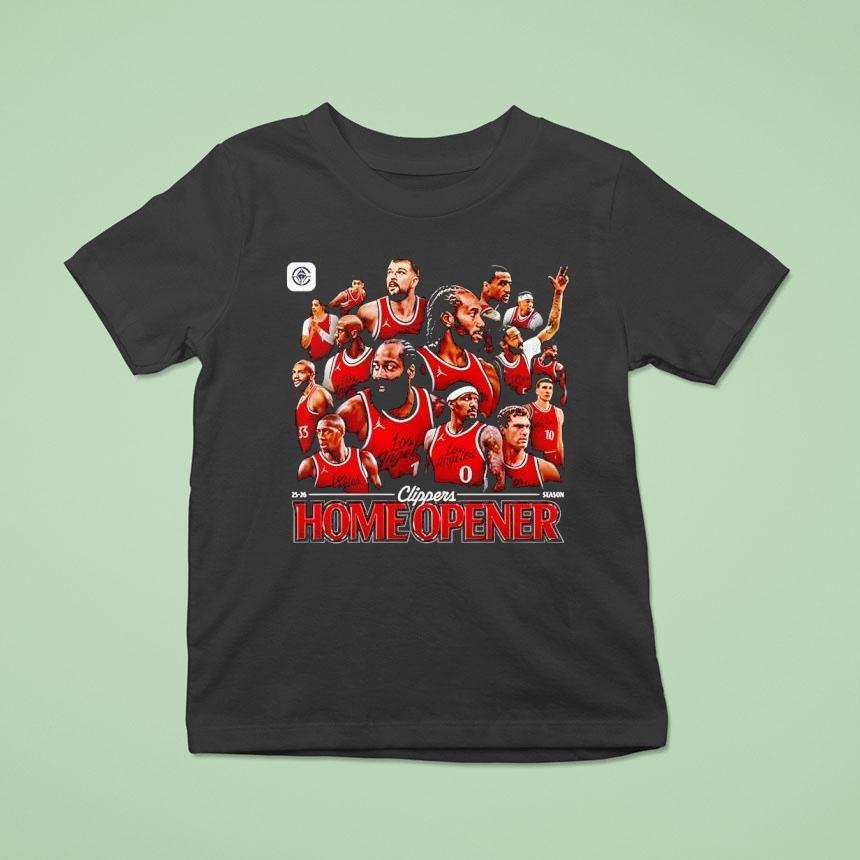 Los Angeles Clippers Home Opener Team 2025 Shirt