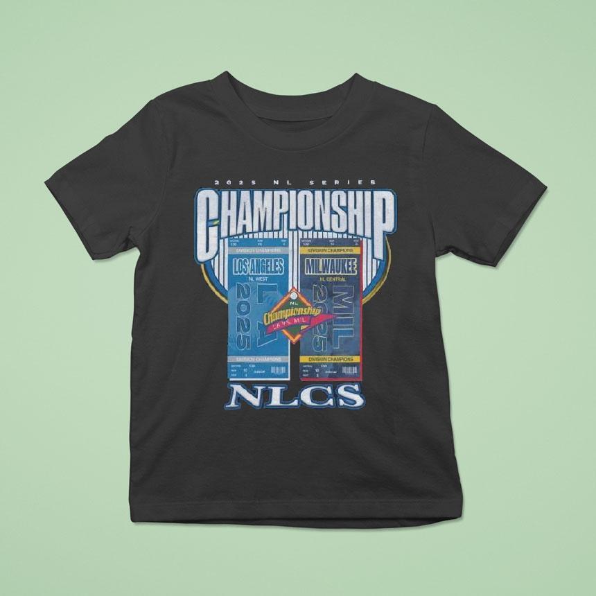 Los Angeles Dodgers Vs Milwaukee Brewers 2025 Nl Series Championship Nlcs Shirt
