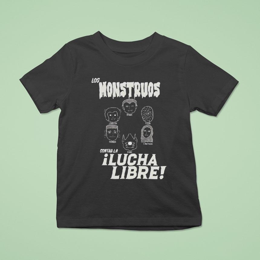 Los Monstruos Contra La Lucha Libre Shirt