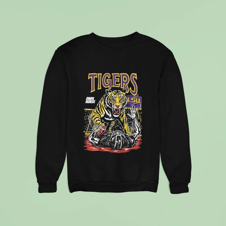 Lsu Tigers Dark Horse Death Valley Mascot 2025 Shirt Lsu Tigers Dark Horse Death Valley Mascot 2025 Shirt