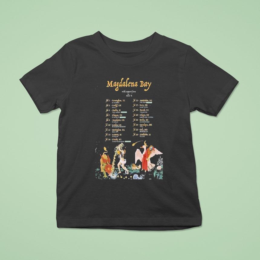 Magdalena Bay Allie X Euro Feb 2026 Tour Shirt
