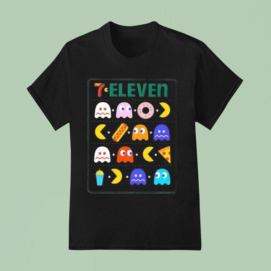 Mark Hoppus Wearing 7 Eleven Pac Man Shirt
