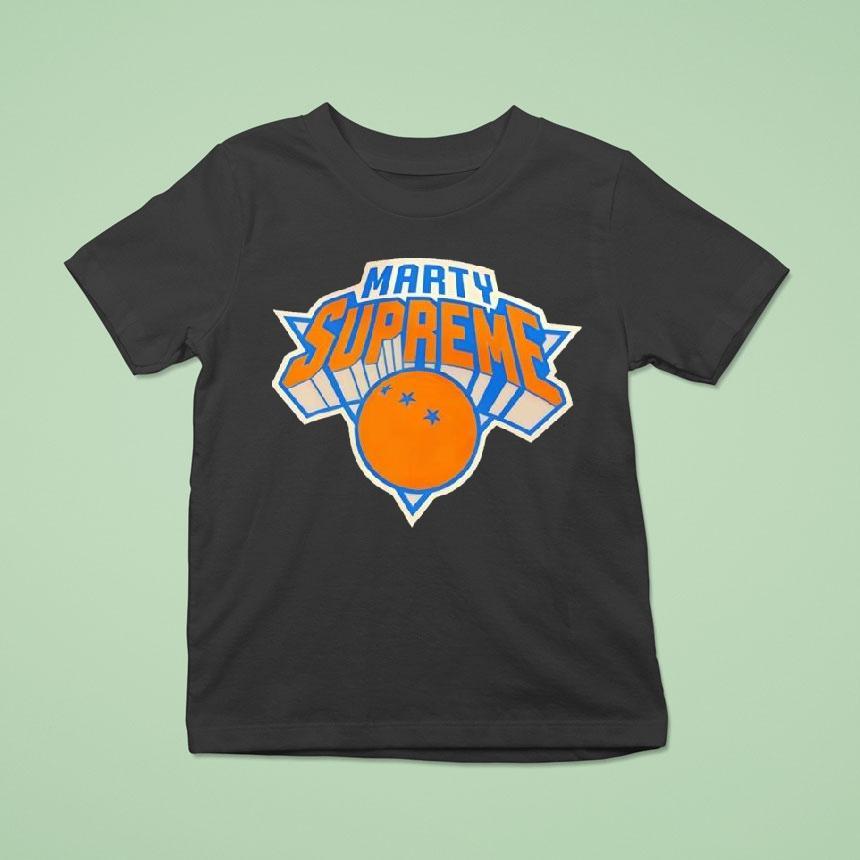 Marty Supreme New York Knicks Basketball Logo Shirt