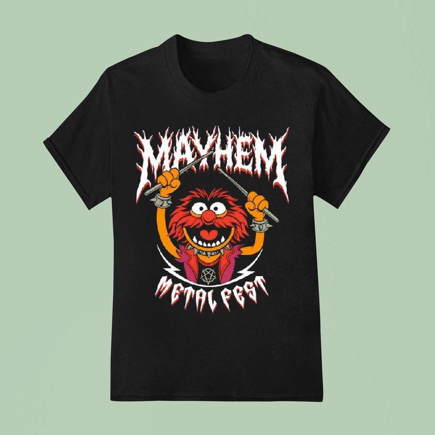 Mayhem Metal Fest Character Animal From The Muppets Shirt