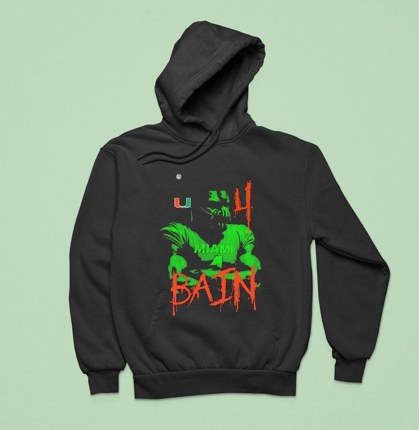 Miami Hurricanes Bain Player Shirt Miami Hurricanes Bain Player Shirt
