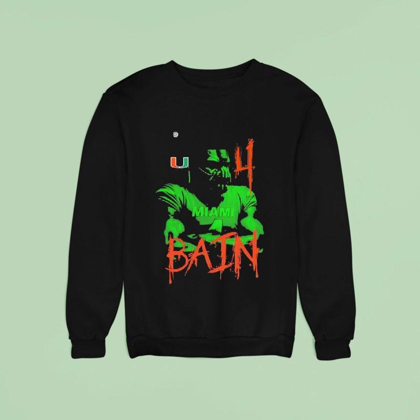 Miami Hurricanes Bain Player Shirt Miami Hurricanes Bain Player Shirt