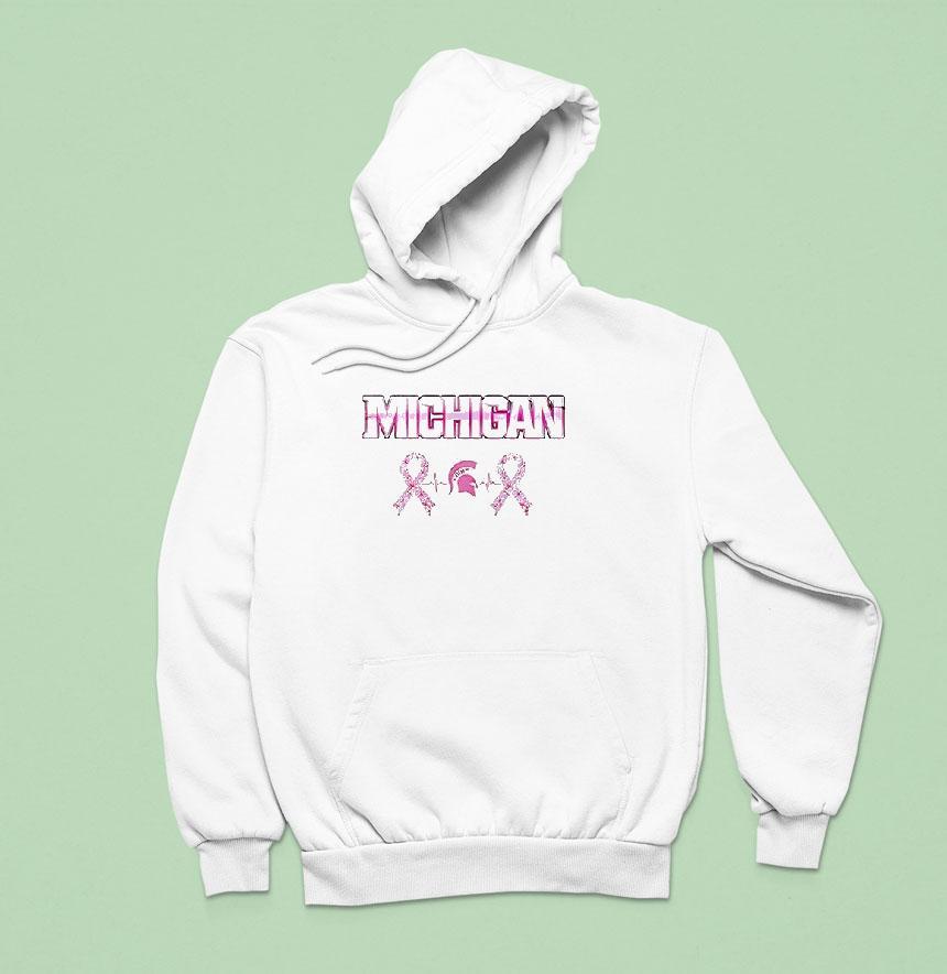 Michigan State Spartans Breast Cancer Awareness Month 2025 Logo Shirt Michigan State Spartans Breast Cancer Awareness Month 2025 Logo Shirt