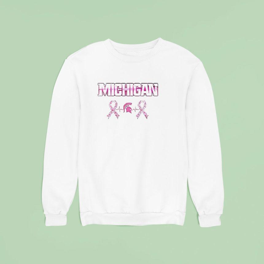 Michigan State Spartans Breast Cancer Awareness Month 2025 Logo Shirt Michigan State Spartans Breast Cancer Awareness Month 2025 Logo Shirt