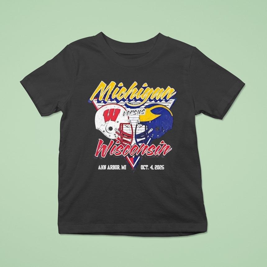 Michigan Wolverines Vs Wisconsin Badgers Football 2025 Shirt