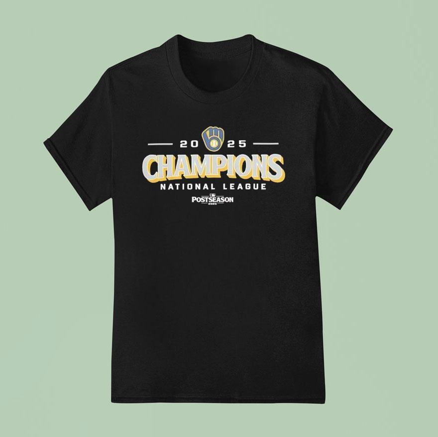 Milwaukee Brewers 2025 Nlcs Champions National League Postseason Mlb Shirt