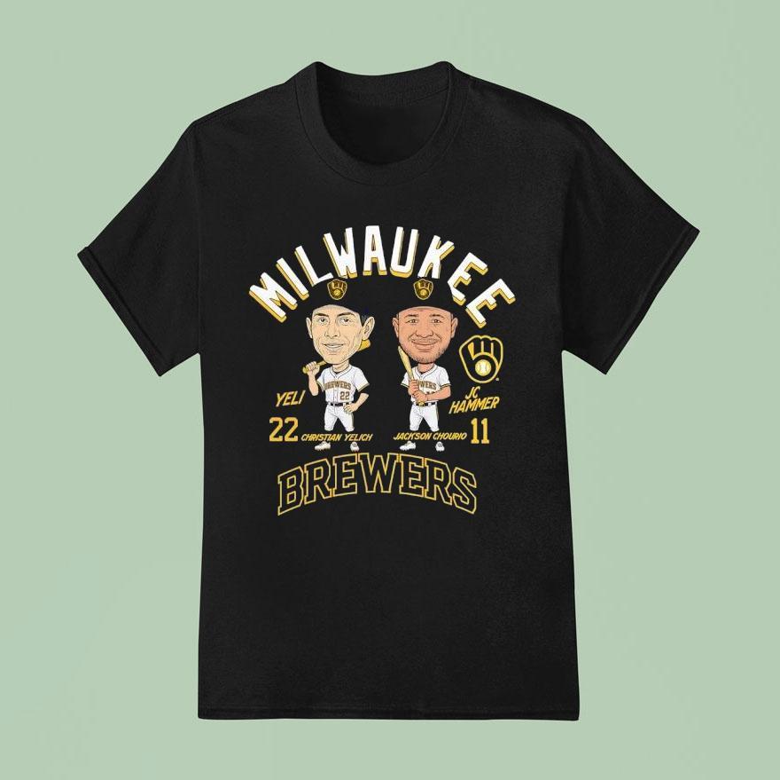 Milwaukee Brewers Jackson Chourio And Christian Yelich Player Shirt