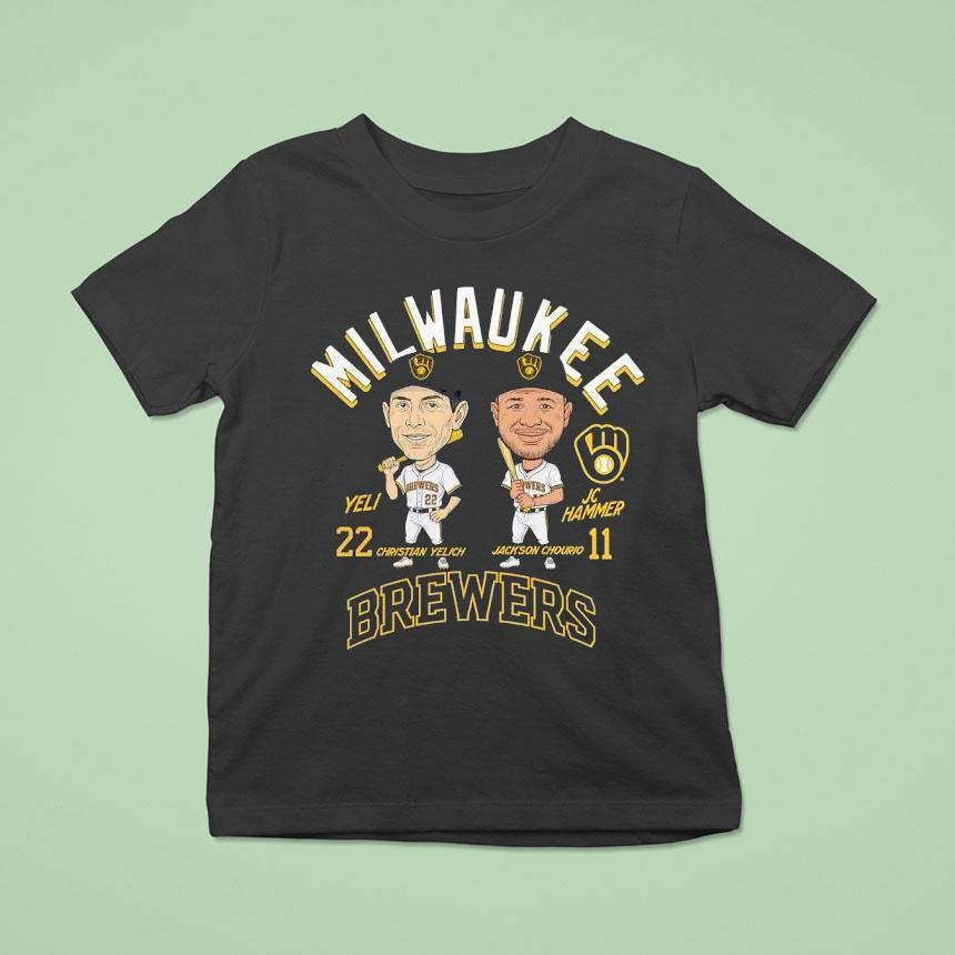 Milwaukee Brewers Jackson Chourio And Christian Yelich Player Shirt