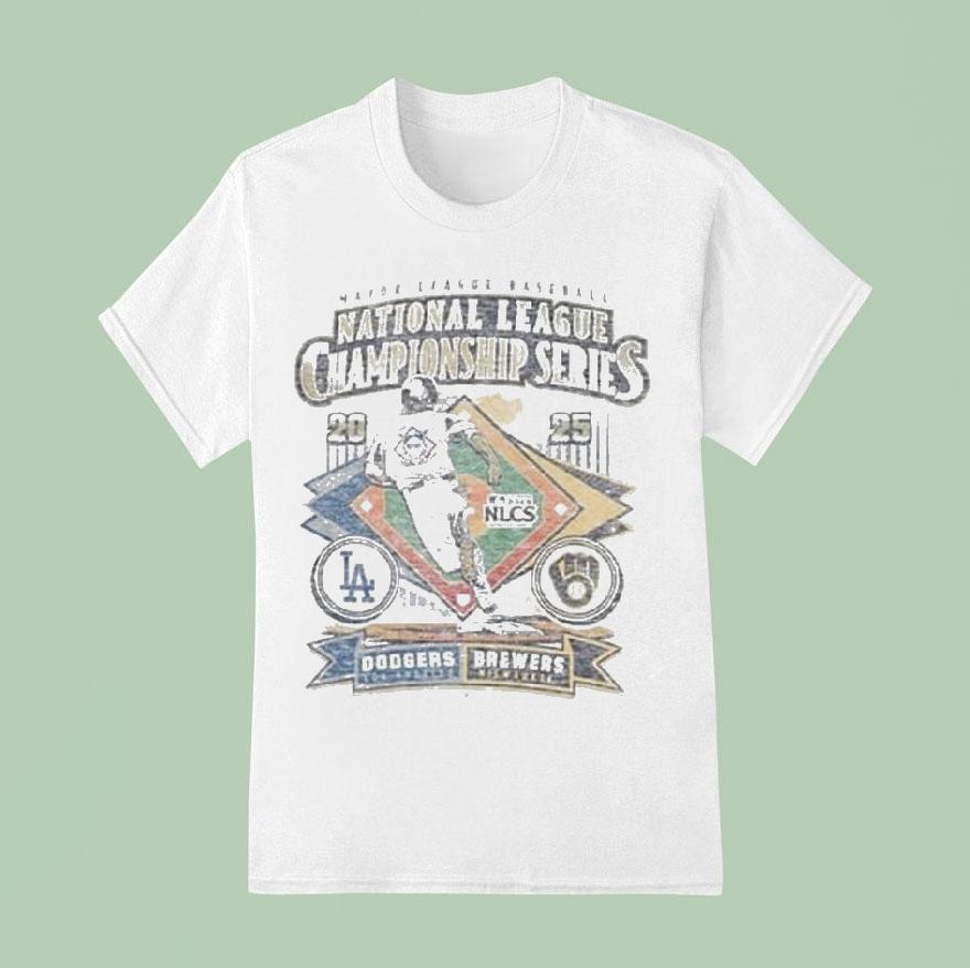 Milwaukee Brewers Vs La Dodgers 2025 Nlcs Match Up Dueling Franklin Shirt
