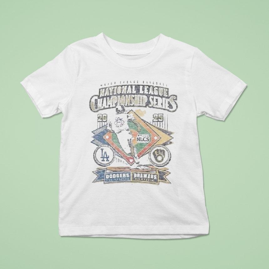 Milwaukee Brewers Vs La Dodgers 2025 Nlcs Match Up Dueling Franklin Shirt