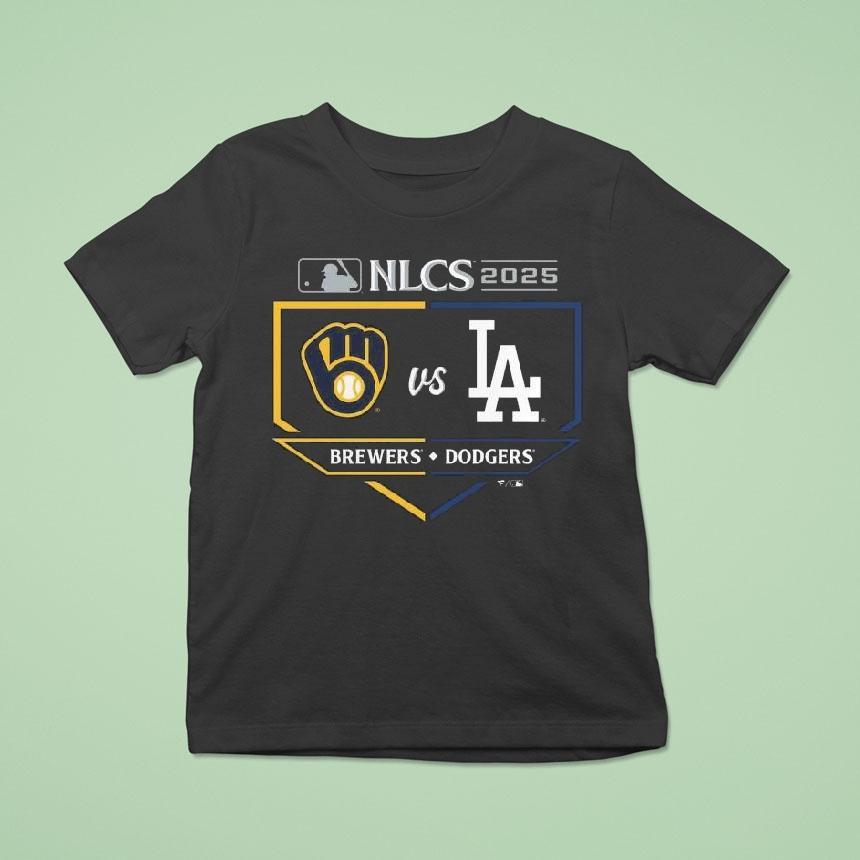Milwaukee Brewers Vs. Los Angeles Dodgers 2025 National League Championship Series Matchup Batter’s Box Shirt