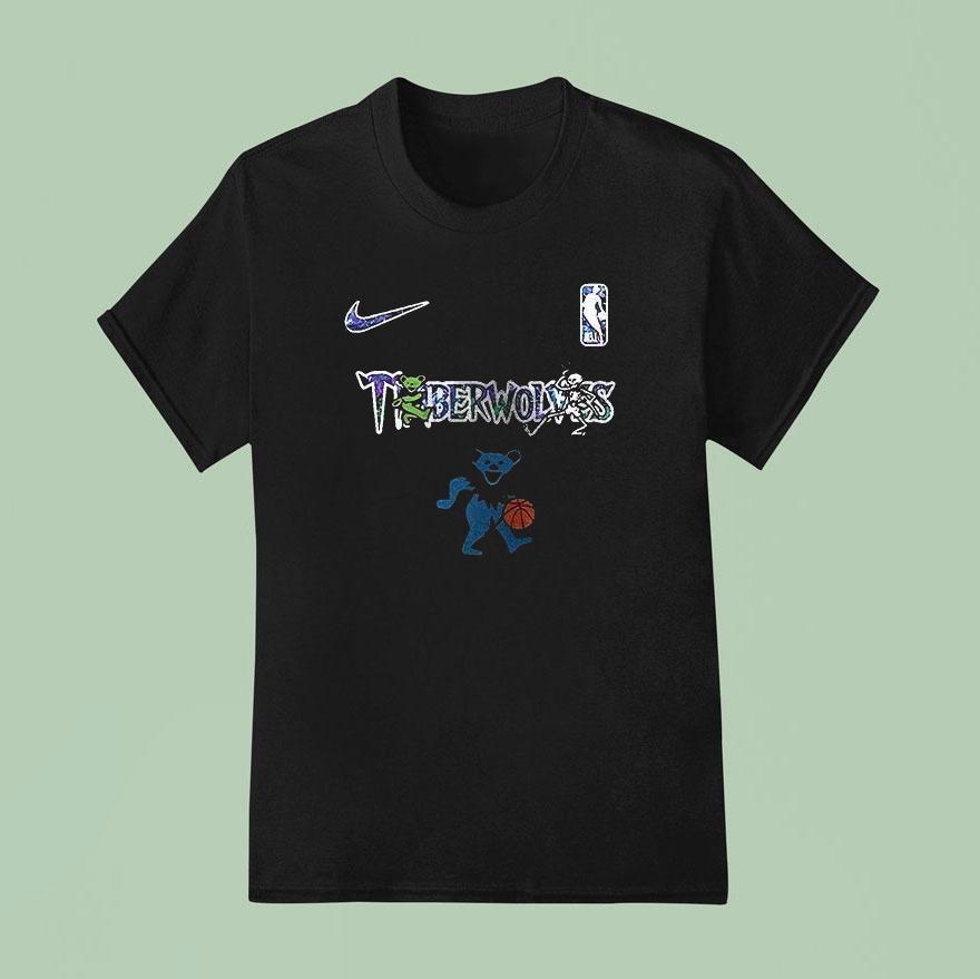 Minnesota Timberwolves Grateful Dead 60th Anniversary Bears Shirt