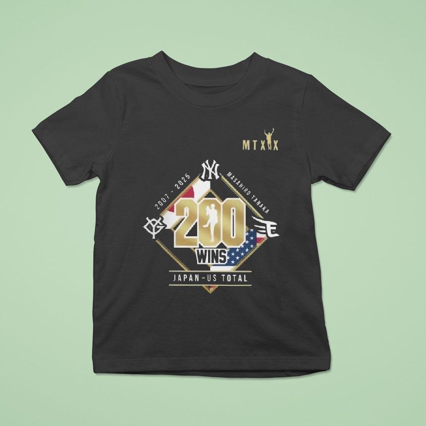 Mlb New York Yankees Masahiro Tanaka 200 Wins Celebration 2025 Shirt