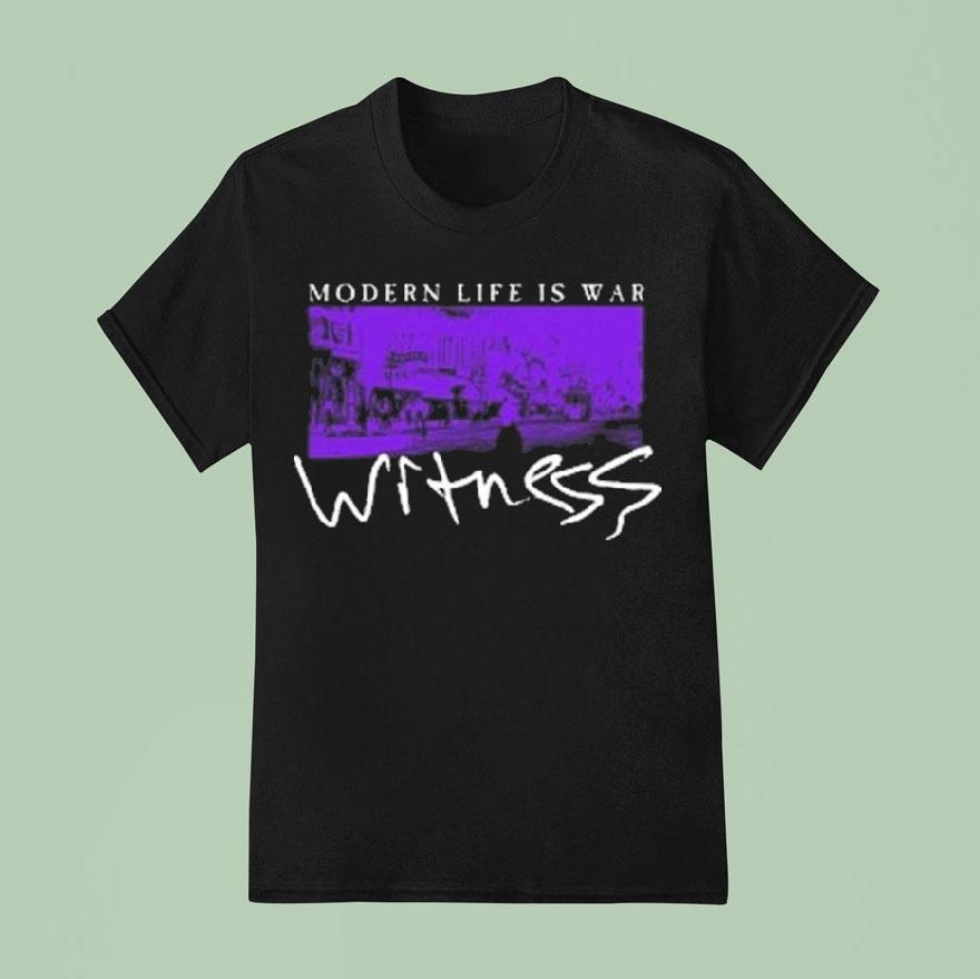 Modern Life Is War Witness 20th Anniversary Glow In The Dark Shirt
