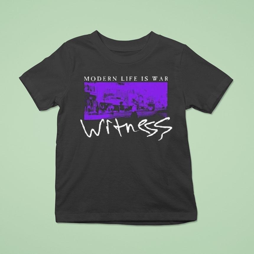 Modern Life Is War Witness 20th Anniversary Glow In The Dark Shirt