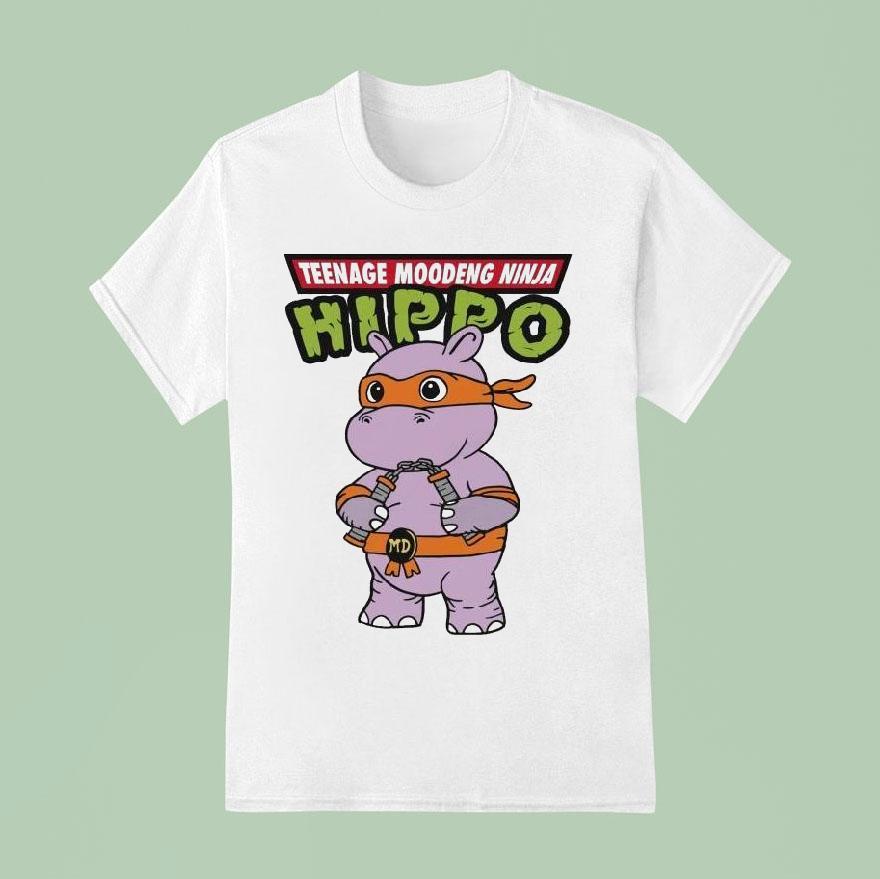 Nage Moodeng Ninja Hippo Shirt