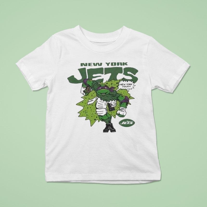 Nage Mutant Ninja Turtles New York Tough Donatello X New York Jets Shirt