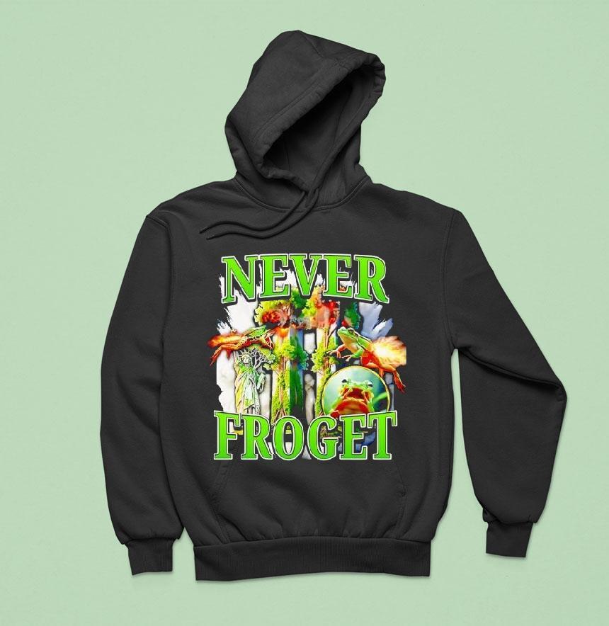 Never Froget Statue Of Liberty Frog Twin Towers Shirt Never Froget Statue Of Liberty Frog Twin Towers Shirt