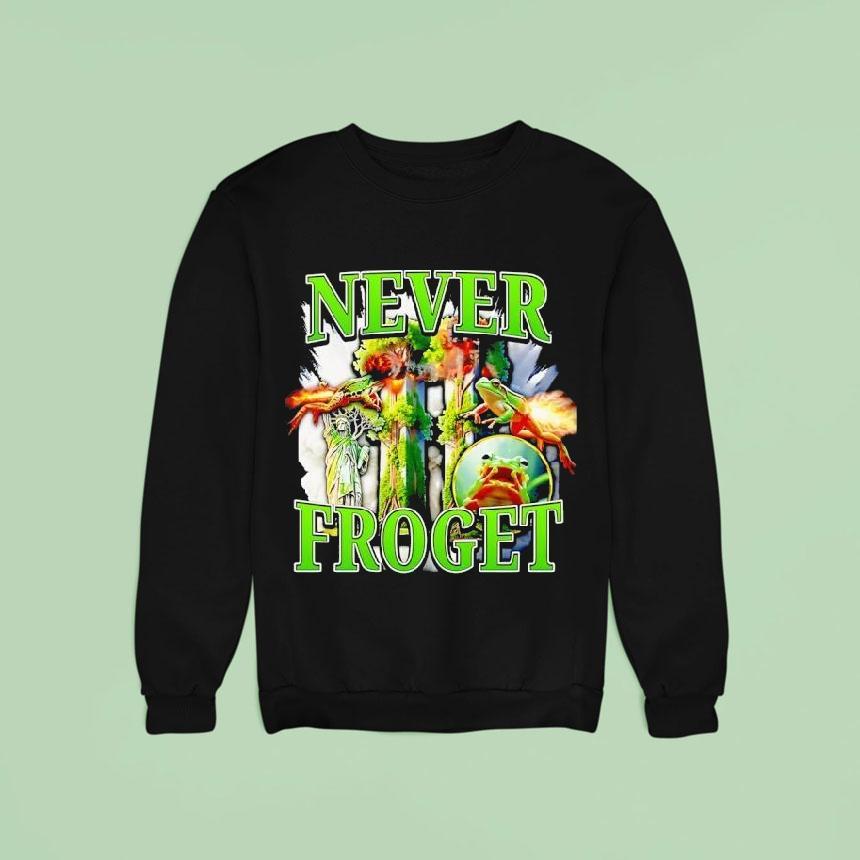 Never Froget Statue Of Liberty Frog Twin Towers Shirt Never Froget Statue Of Liberty Frog Twin Towers Shirt