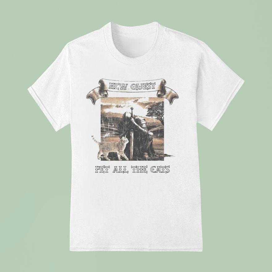 New Quest Pet All The Cats Knight Shirt