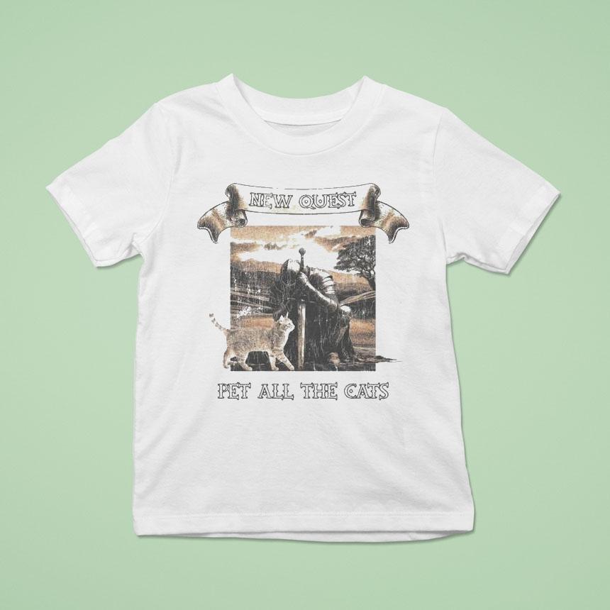 New Quest Pet All The Cats Knight Shirt
