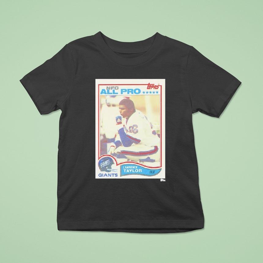 New York Giants Lawrence Taylor Trading Card Shirt