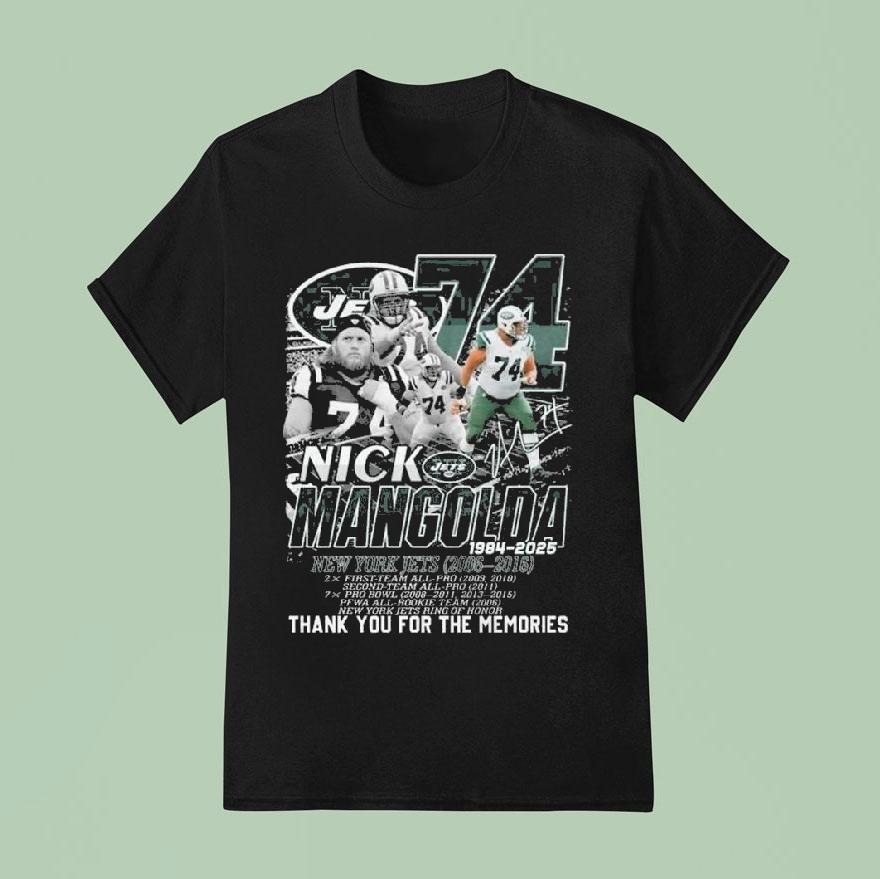 New York Jets Nick Mangold Thank You For The Memories Shirt