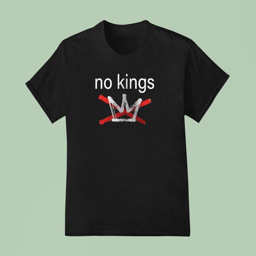 No Kings In America Since 1776 Logo Shirt