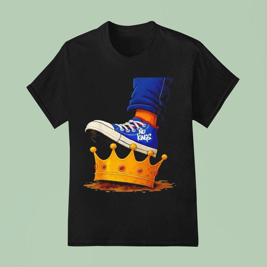 No Kings Shoe On Crown Shirt