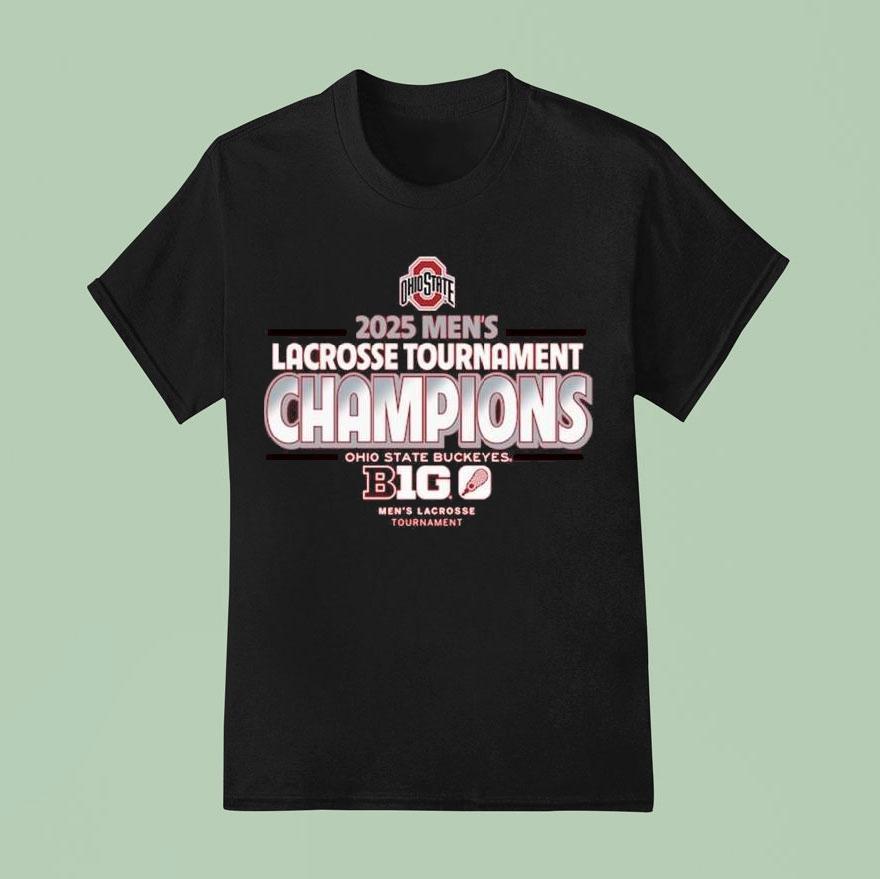 Ohio State Buckeyes 2025 Big Ten Men’s Lacrosse Conference Tournament Champions Shirt