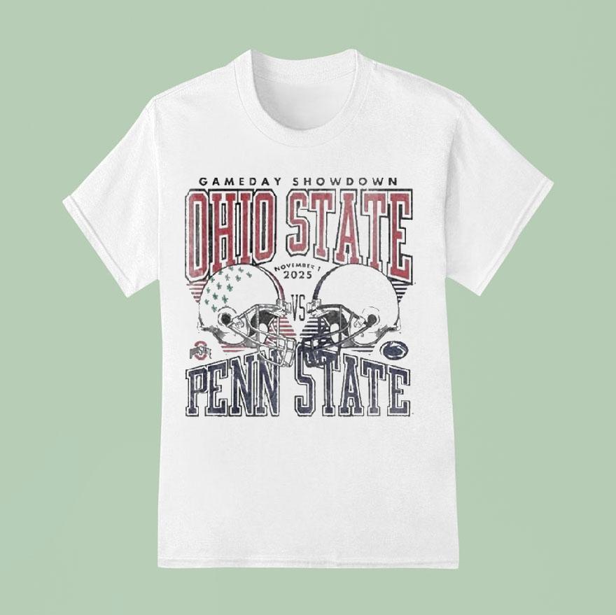 Ohio State Buckeyes Vs Penn State Nittany Lions Football 2025 Gameday Showdown Shirt