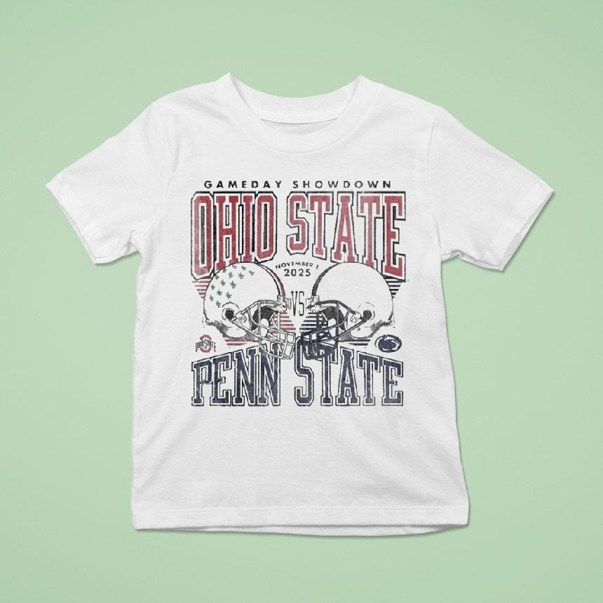 Ohio State Buckeyes Vs Penn State Nittany Lions Football 2025 Gameday Showdown Shirt