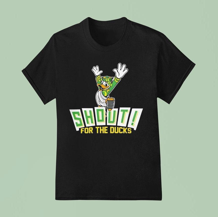 Oregon Ducks Shout For The Ducks Mascot Shirt