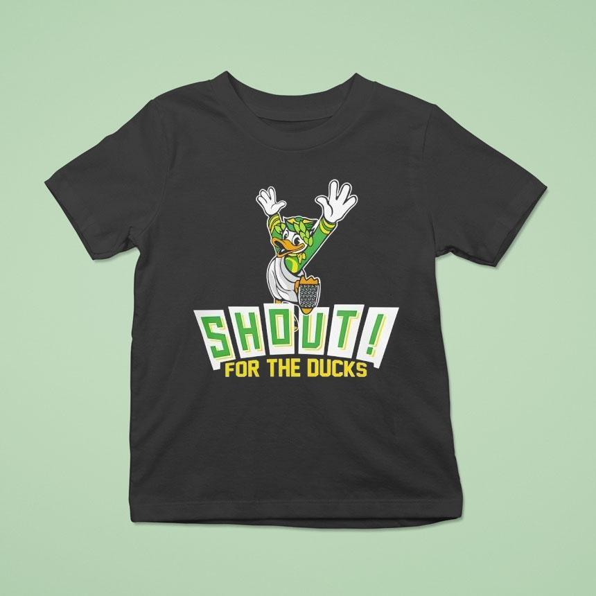 Oregon Ducks Shout For The Ducks Mascot Shirt