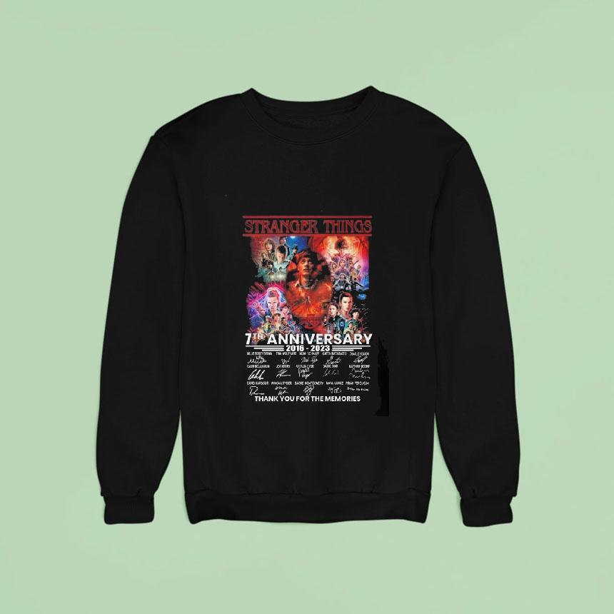 Original Stranger Things 7th Anniversary 2016 – 2023 Thank You For The Memories Signatures Shirt Original Stranger Things 7th Anniversary 2016 – 2023 Thank You For The Memories Signatures Shirt